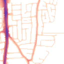 Daytime road noise heatmap for LE4 4HF