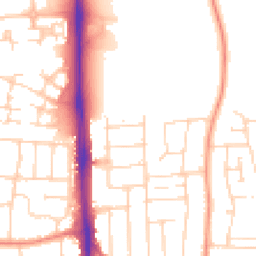Daytime road noise heatmap for LE4 4LB