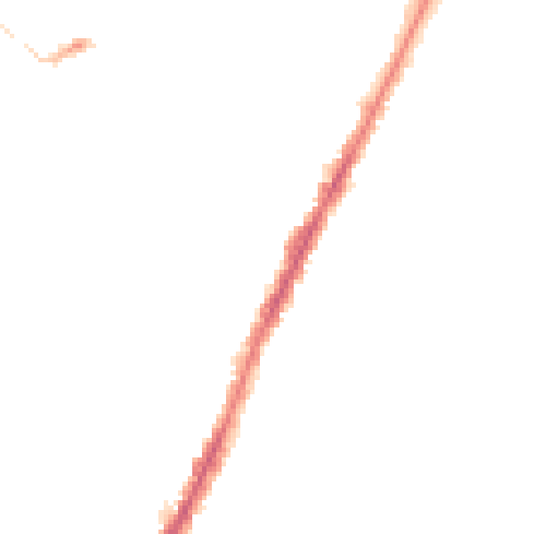 Night-time road noise heatmap for LE4 5DA