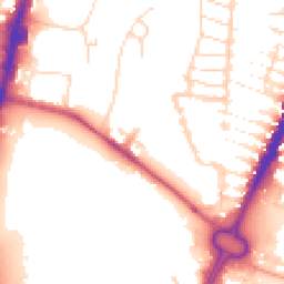 Daytime road noise heatmap for LE4 5FB