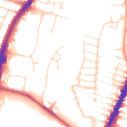 Daytime road noise heatmap for LE4 5FL