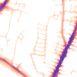 Daytime road noise heatmap for LE4 5HU