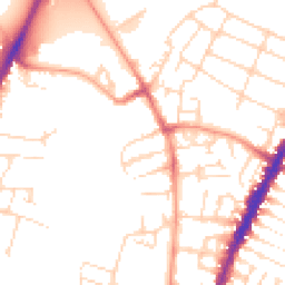 Daytime road noise heatmap for LE4 5PD