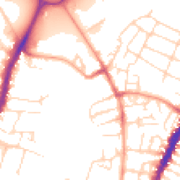 Daytime road noise heatmap for LE4 5PE