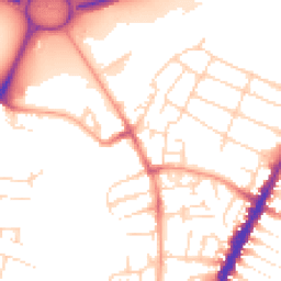 Daytime road noise heatmap for LE4 5PL