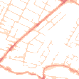 Daytime road noise heatmap for LE4 6GQ