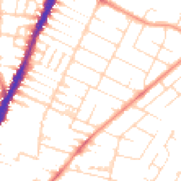 Daytime road noise heatmap for LE4 6NJ