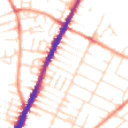 Daytime road noise heatmap for LE4 6NU