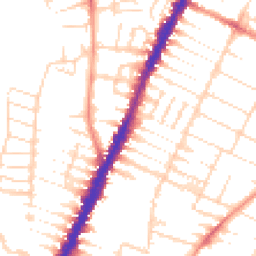 Daytime road noise heatmap for LE4 6PN
