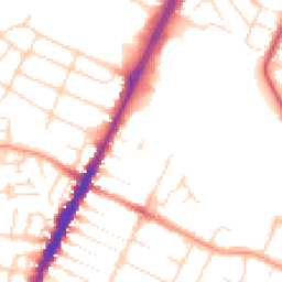 Daytime road noise heatmap for LE4 7AA