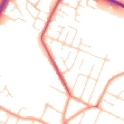 Daytime road noise heatmap for LE4 7GA