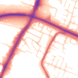Daytime road noise heatmap for LE4 7NA