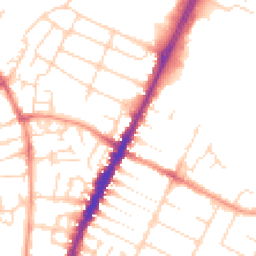 Daytime road noise heatmap for LE4 7PG