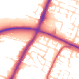 Daytime road noise heatmap for LE4 7PL