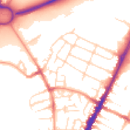 Daytime road noise heatmap for LE4 7QB