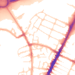 Daytime road noise heatmap for LE4 7QR