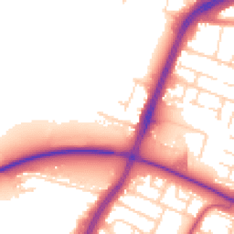 Daytime road noise heatmap for LE4 7SE