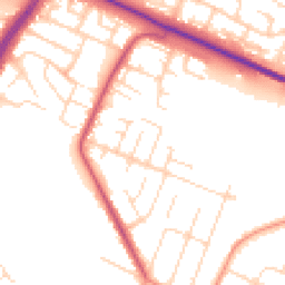 Daytime road noise heatmap for LE4 7ZU