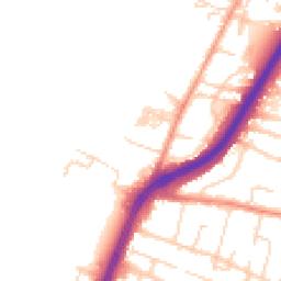 Daytime road noise heatmap for LE4 8AB