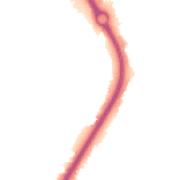 Night-time road noise heatmap for LE4 8FD