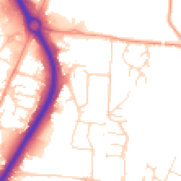 Daytime road noise heatmap for LE4 8FL