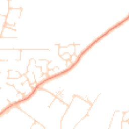 Daytime road noise heatmap for LE4 9AP