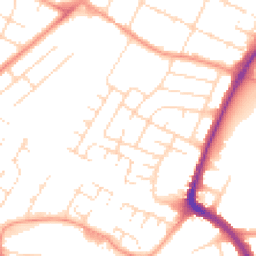 Daytime road noise heatmap for LE4 9BY