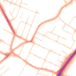 Daytime road noise heatmap for LE4 9JL
