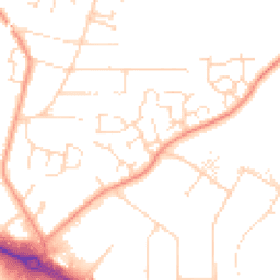 Daytime road noise heatmap for LE4 9NB