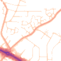 Daytime road noise heatmap for LE4 9NG