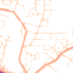 Daytime road noise heatmap for LE4 9TD