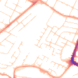 Daytime road noise heatmap for LE4 9UL