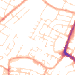 Daytime road noise heatmap for LE4 9UR