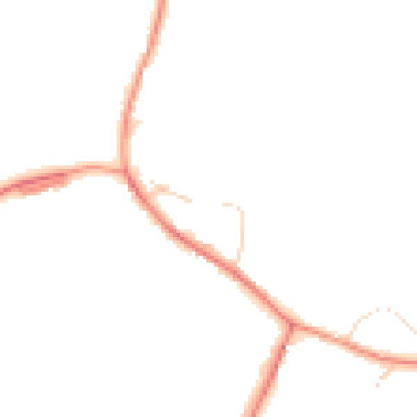 Daytime road noise heatmap for LE6 0AA