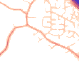 Daytime road noise heatmap for LE6 0AQ