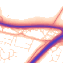 Daytime road noise heatmap for LE6 0AR
