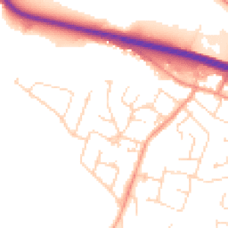 Daytime road noise heatmap for LE6 0BB