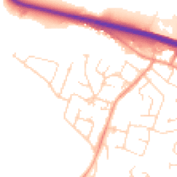 Daytime road noise heatmap for LE6 0BD