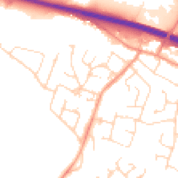 Daytime road noise heatmap for LE6 0BJ