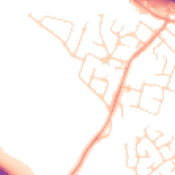 Daytime road noise heatmap for LE6 0BP
