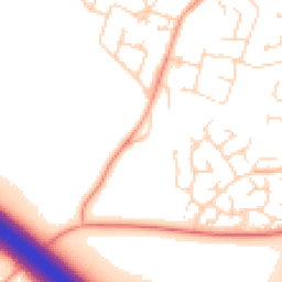 Daytime road noise heatmap for LE6 0BS