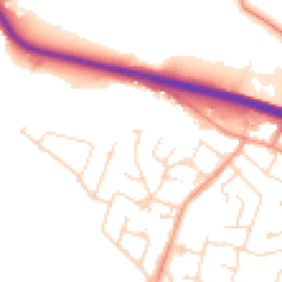 Daytime road noise heatmap for LE6 0BX