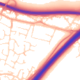 Daytime road noise heatmap for LE6 0DD