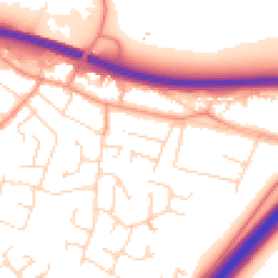 Daytime road noise heatmap for LE6 0DG