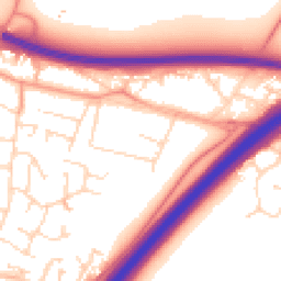 Daytime road noise heatmap for LE6 0DH