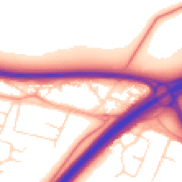 Daytime road noise heatmap for LE6 0DL