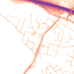 Daytime road noise heatmap for LE6 0DU