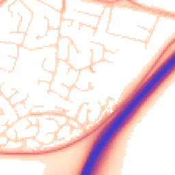 Daytime road noise heatmap for LE6 0EP