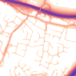 Daytime road noise heatmap for LE6 0EZ