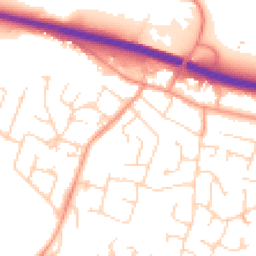 Daytime road noise heatmap for LE6 0FE